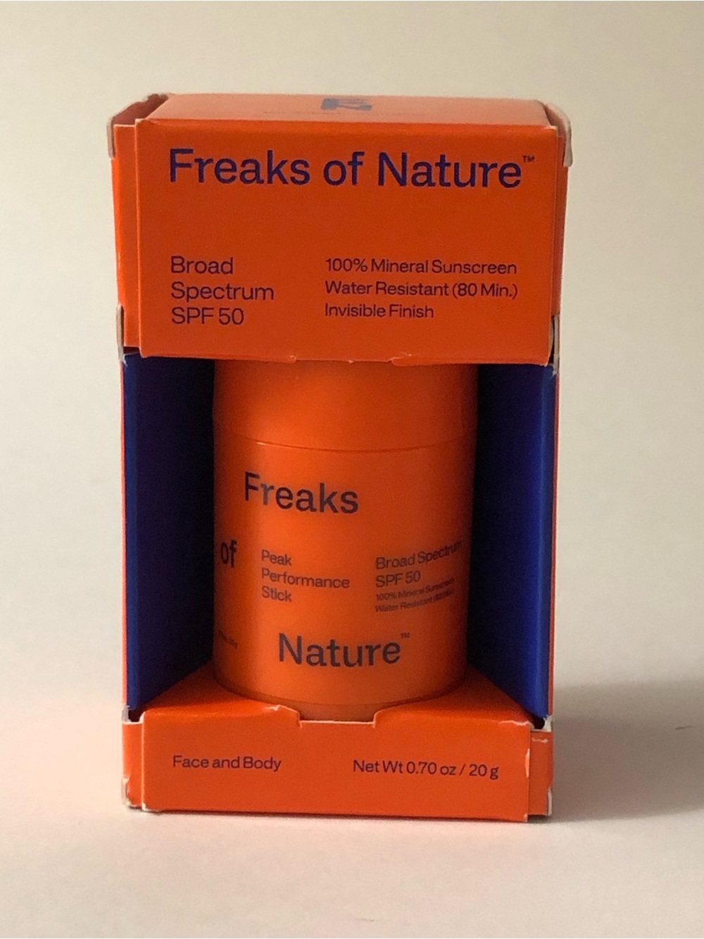 Freaks of Nature Peak Performance Sun Stick SPF 50 — 100% Mineral Sunscreen